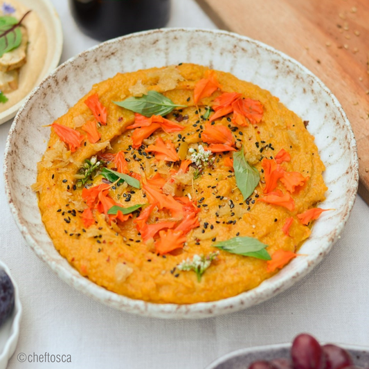houmous et vin