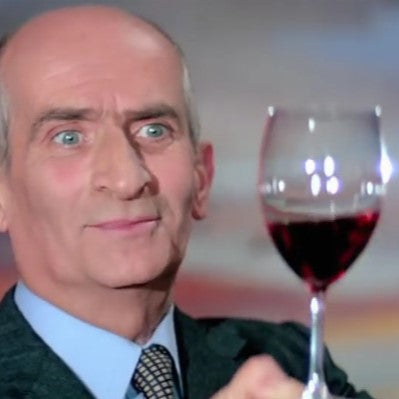 Louis de Funès avec vin