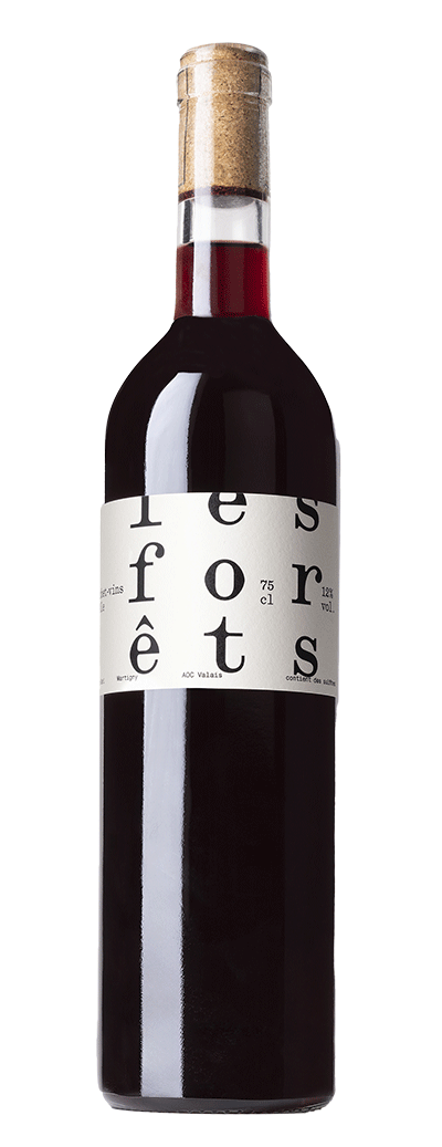 Bouteille de vin d'assemblage rouge Les Forêts de la cave Christophe abbet