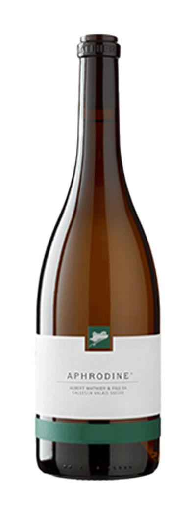 Bouteille de vin blanc Aphrodine de la cave Albert Mathier