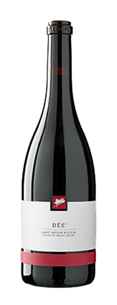 Bouteille de vin rouge Cornalin Dée de la cave Albert Mathier