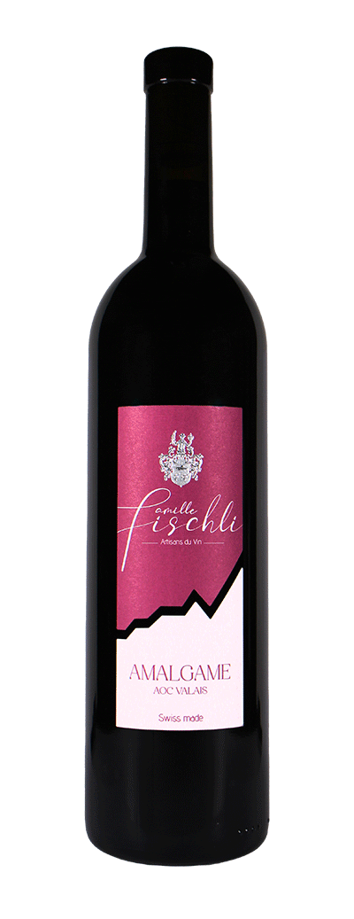 Bouteille de vin rouge Amalgame de la cave Famille Fischli