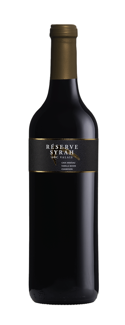 Bouteille de vin rouge Syrah Réserve de la cave Ardévaz