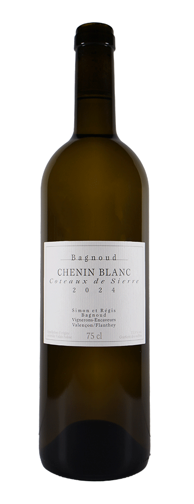 Bouteille de vin Chenin blanc de la cave des frères Bagnoud