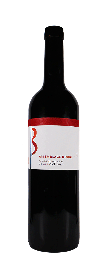 Bouteille de vin Assemblage rouge de la cave Boléro