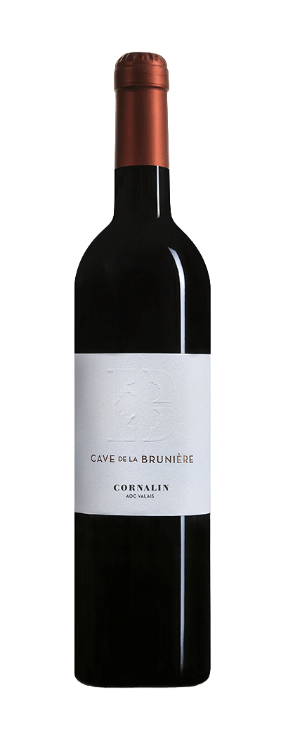 Bouteille de vin rouge Cornalin de la cave La Brunière