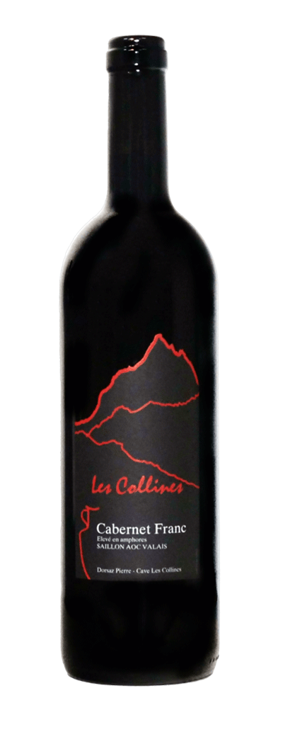 Bouteille de vin rouge Cabernet Amphore de la cave les Collines