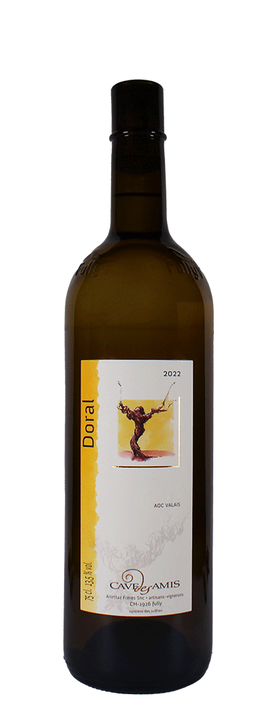 Bouteille de vin blanc Doral de la cave des Amis