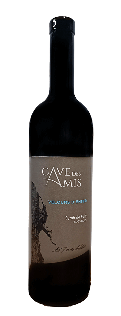 Bouteille de vin rouge Syrah de la cave des Amis