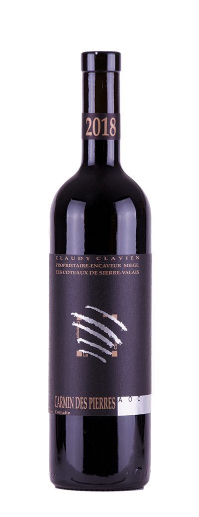 Bouteille de vin rouge Carmin des Pierres de la cave des Champs