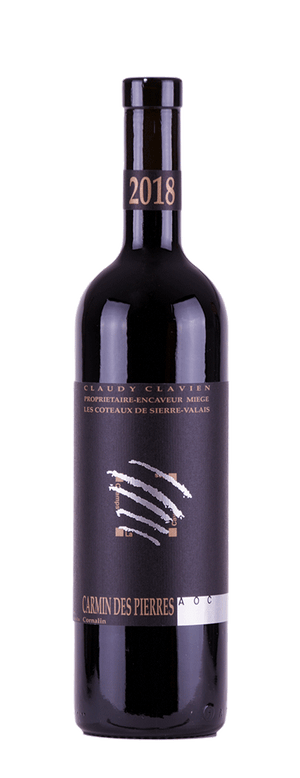 Bouteille de vin rouge Carmin des Pierres de la cave des Champs