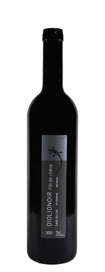 Bouteille de vin rouge Diolinoir fût de chêne de la cave du lac