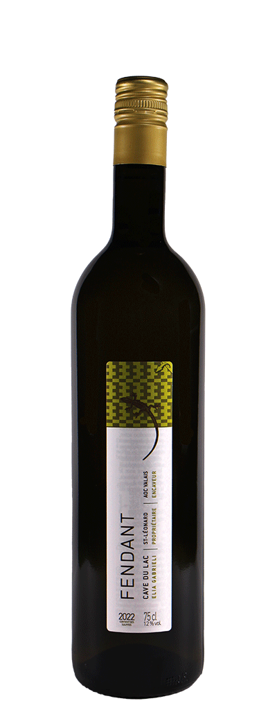 Bouteille de vin blanc Fendant de la cave du Lac
