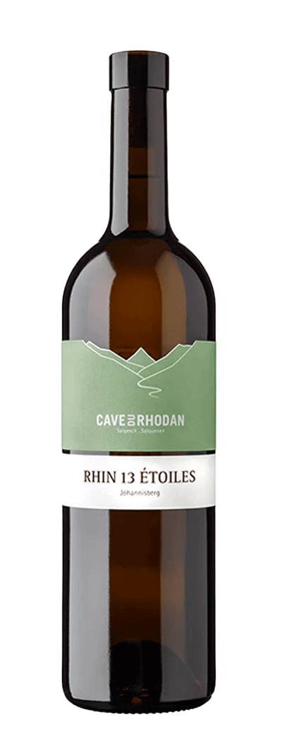 Bouteille de vin blanc Johannisberg Rhin 13 étoiles de la cave du Rhodan