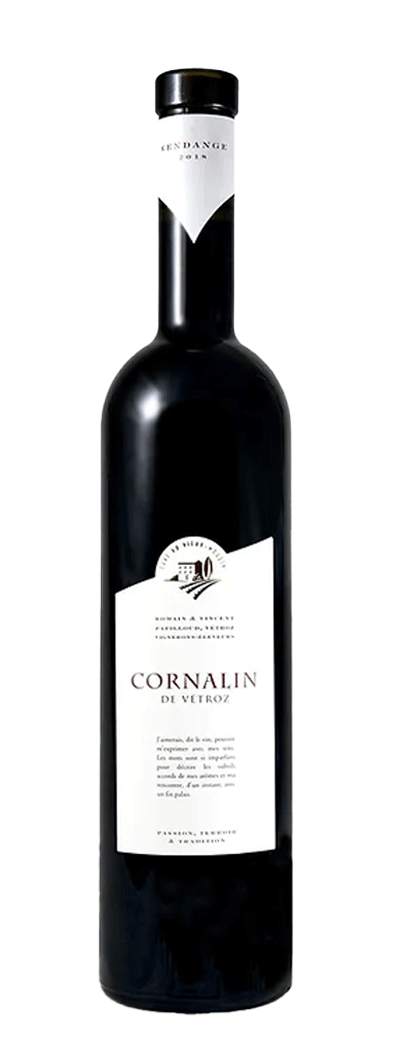 Bouteille de vin rouge Cornalin de la cave du Vieux Moulin