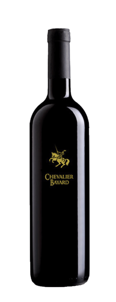 bouteille de vin rouge le terrail de la cave chevalier bayard