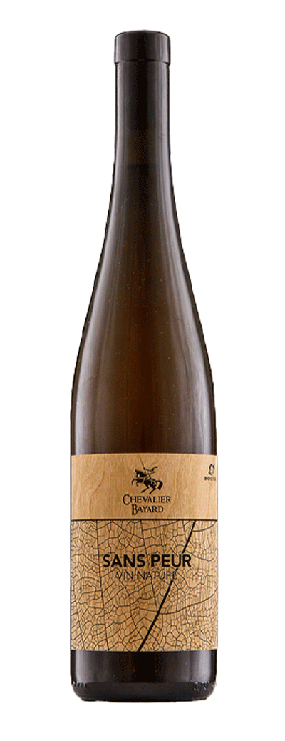 Bouteille de vin blanc Sans Peur de la cave Chevalier Bayard