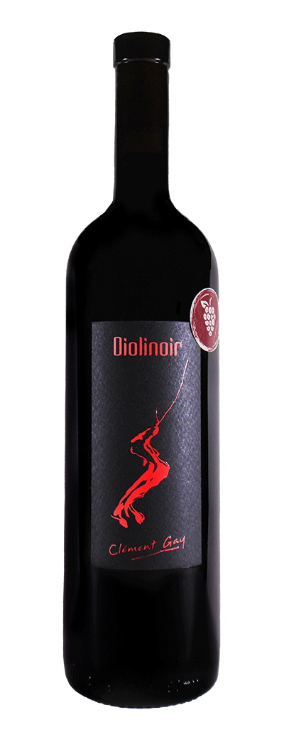 Bouteille de vin rouge Diolinoir de la cave Clément Gay