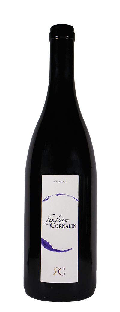 Bouteille de vin rouge Cornalin de la cave Romain Cipolla