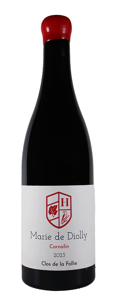 Bouteille de vin rouge Cornalin de la cave Marie de Diolly