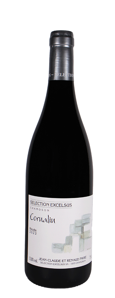 Bouteille de vin rouge Cornalin de la cave Sélection Excelsus