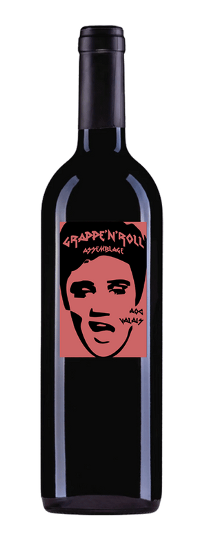 Bouteille de vin rouge Grappe'N'Roll créé par la communauté de La Grappe