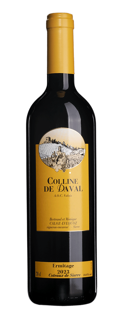 Bouteille de vin blanc Ermitage de la cave Colline de Daval