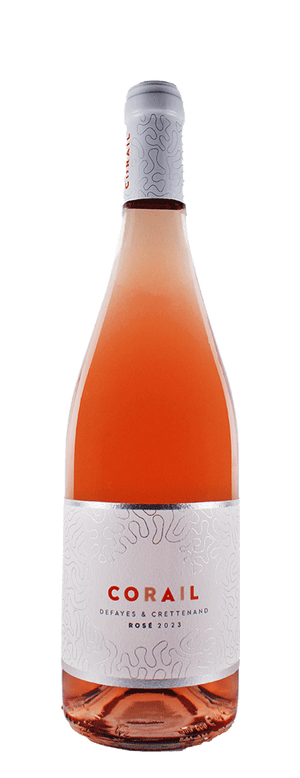 Bouteille de vin rosé "Corail" de la cave Défayes & Crettenand