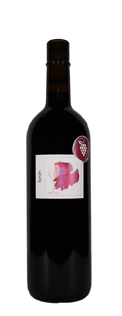 Bouteille de vin rouge syrah les claives de la cave philippe et veronyc mettaz