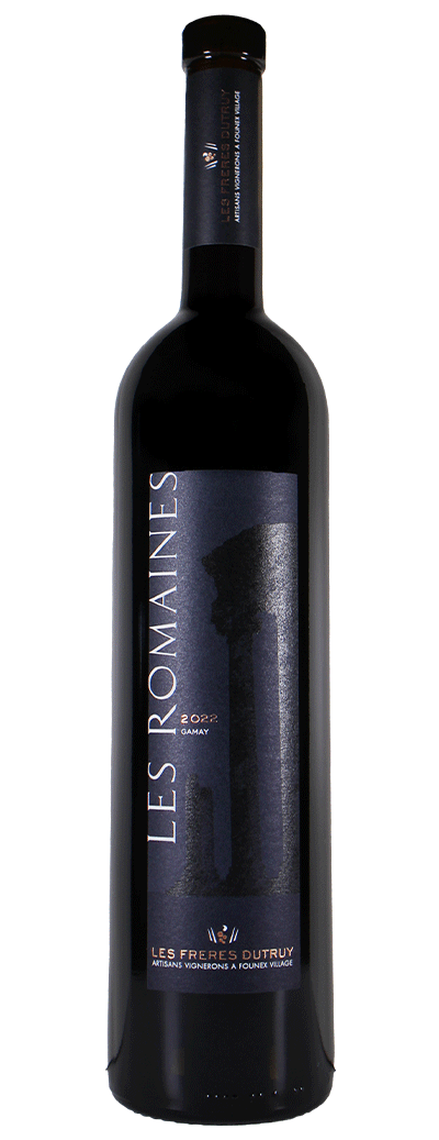 Bouteille de vin rouge Les Romaines de la cave des Frères Dutruy