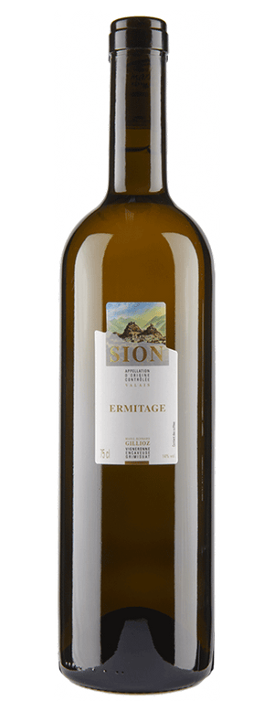 Bouteille de vin blanc Ermitage de la cave Marie-Bernard Gillioz