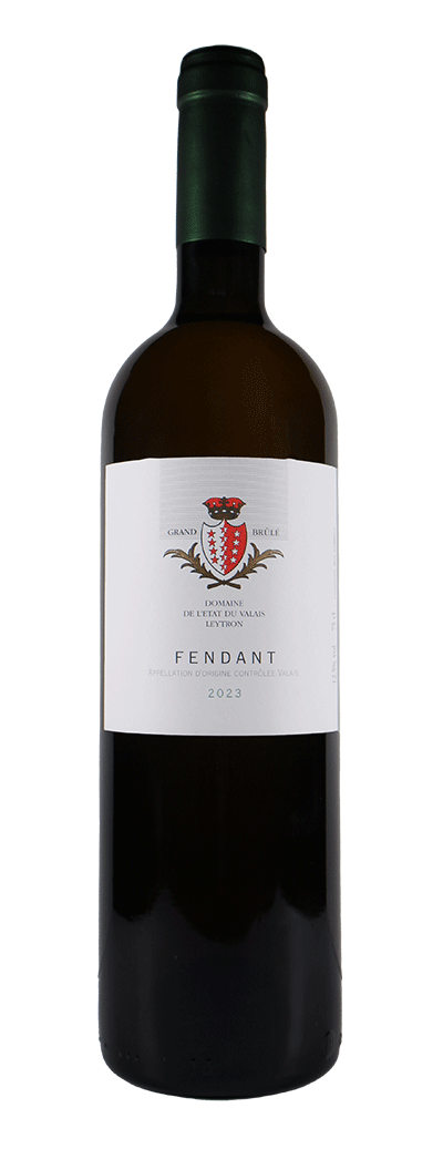 Bouteille de vin blanc Fendant u Domaine Grand Brûlé