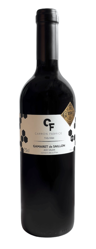 Bouteille de vin rouge Gamaret de Saillon  de Fabrice Carron