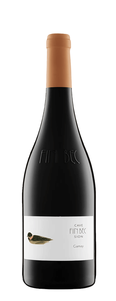 Bouteille de vin rouge de Gamay de la cave Fin Bec