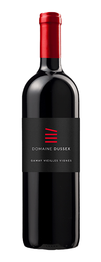 Bouteille de vin rouge Gamay vieilles vignes du Domaine Dussex