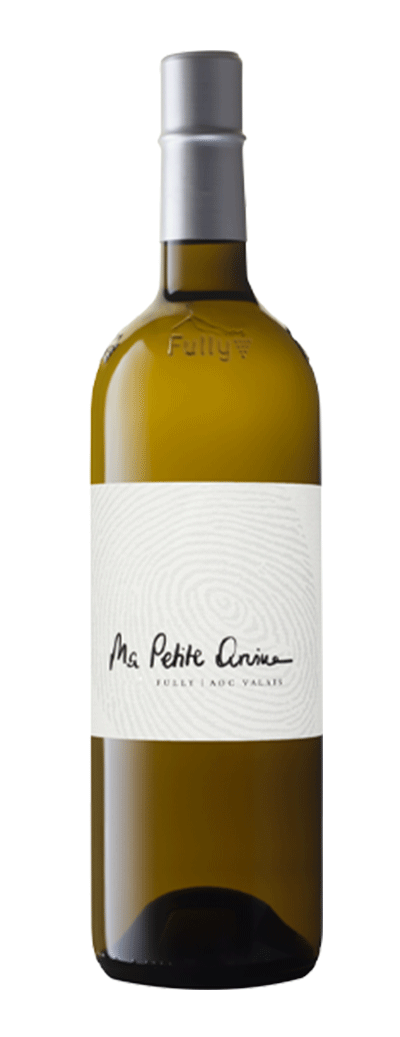 Bouteille de vin blanc "Ma Petite Arvine" de la cave Gérard Dorsaz