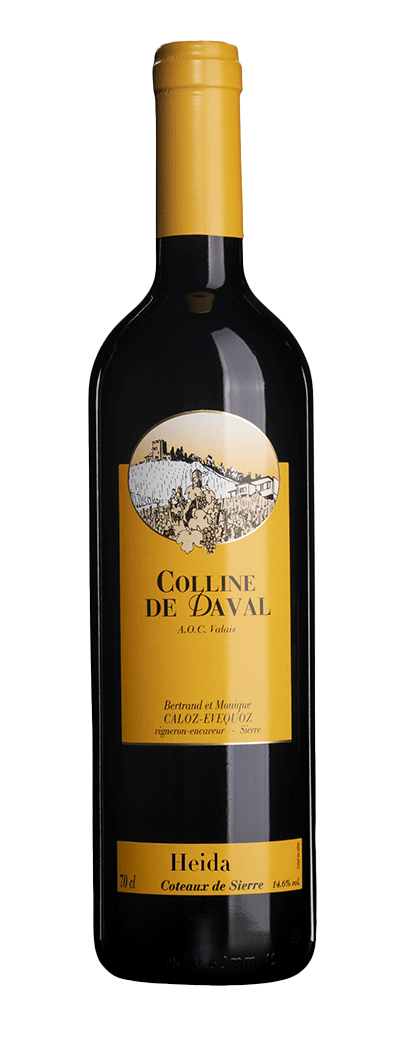 Bouteille de vin blanc Heida de la Colline de Daval