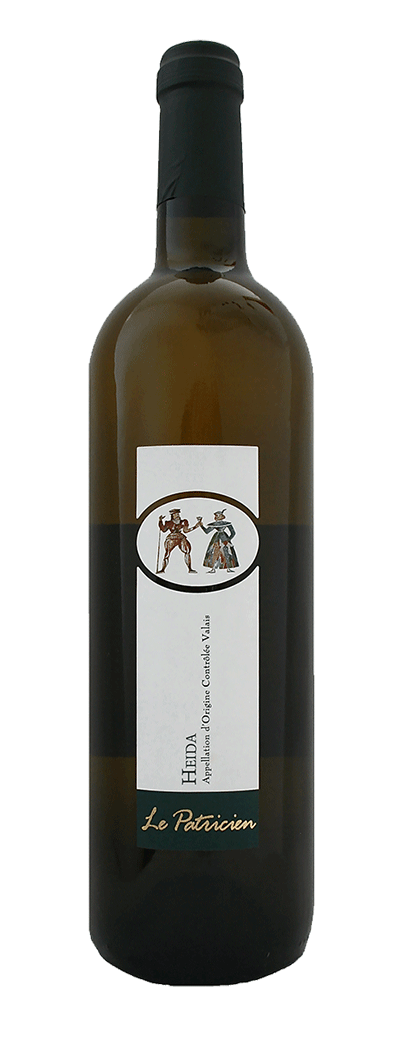 Bouteille de vin blanc Heida Le Patricien de la cave Cordonier-Lamon