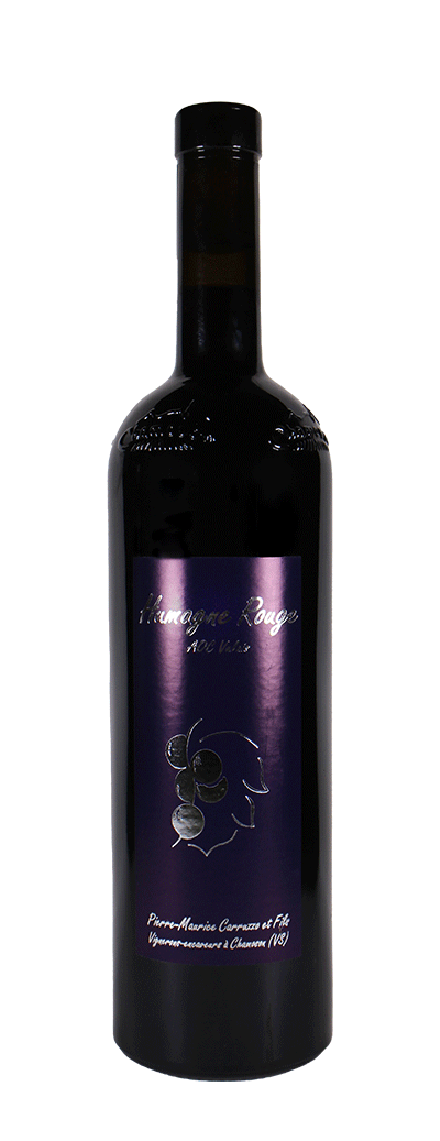 bouteille d'Humagne rouge de la cave Pierre-Maurice Carruzzo