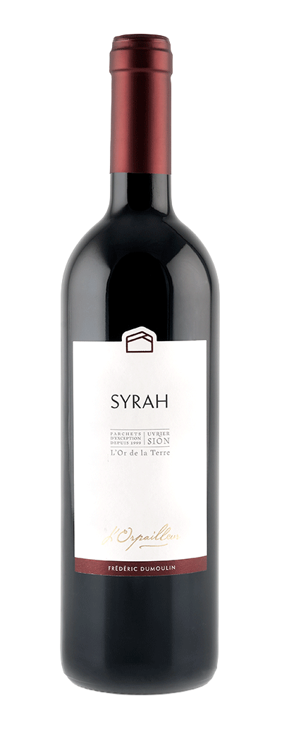 Bouteille de vin rouge Syrah de la cave L'Orpailleur de Frédéric Dumoulin