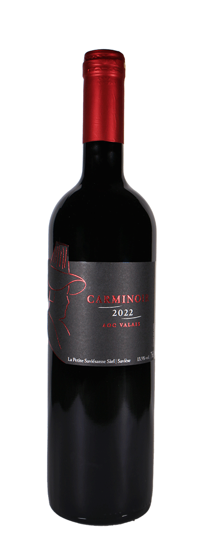 Bouteille de vin rouge Carminoir de la cave la petite saviésanne
