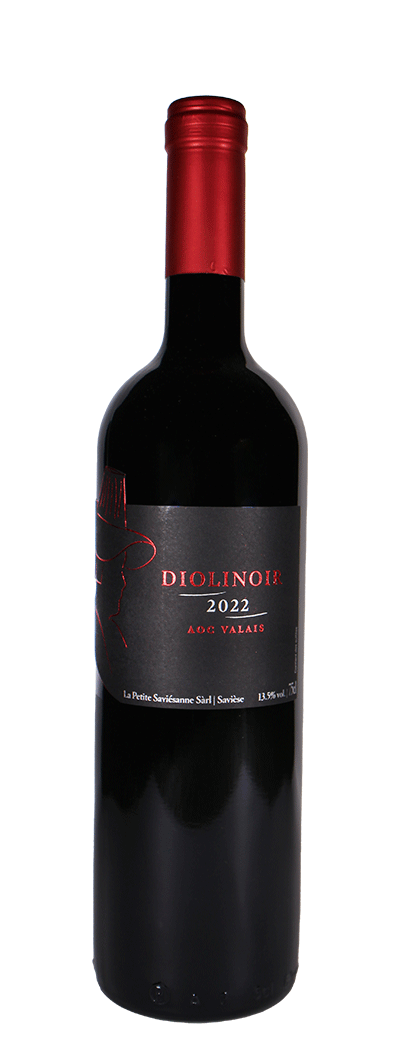 Bouteille de vin rouge Diolinoir de la petite saviésanne