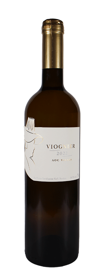 Bouteille de vin blanc Viognier de la cave la petite saviésanne