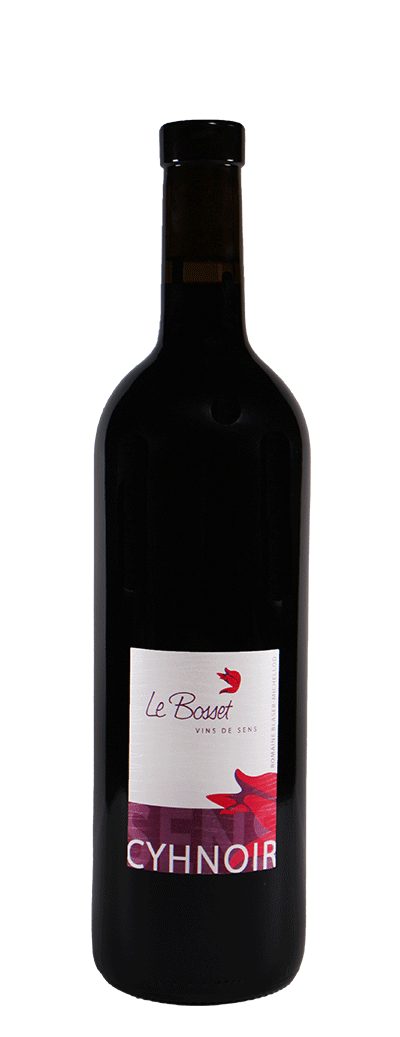 Bouteille de vin rouge Cyhnoir de la cave le bosset 