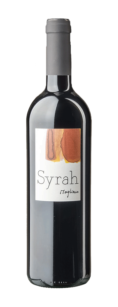 Bouteille de vin rouge Syrah de la ave Magliocco