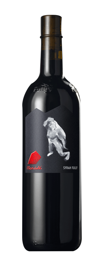 Bouteille de vin rouge Syrah de la cave Mandolé
