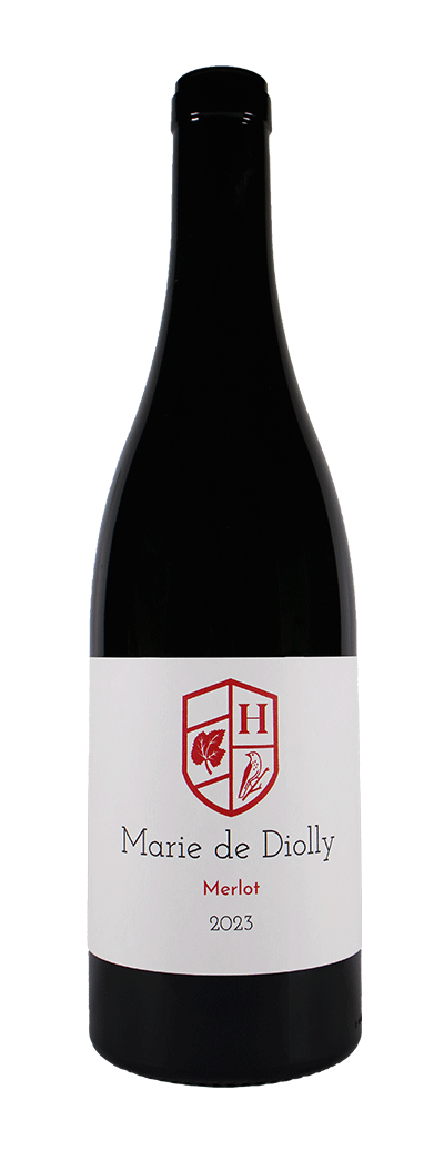 Bouteille de vin rouge Merlot de la cave Marie de Diolly