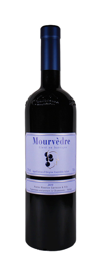bouteille de vin rouge de la cave Pierre-Maurice Carruzzo