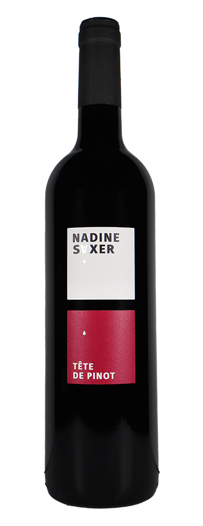 Bouteille de vin rouge Tête de Pinot de la cave Nadine Saxer