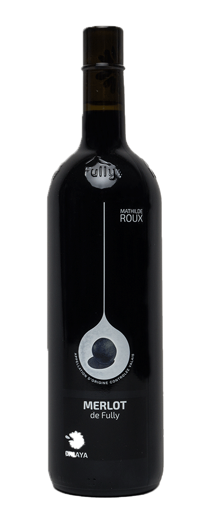 Bouteille de vin rouge Merlot de la cave l'Orlaya